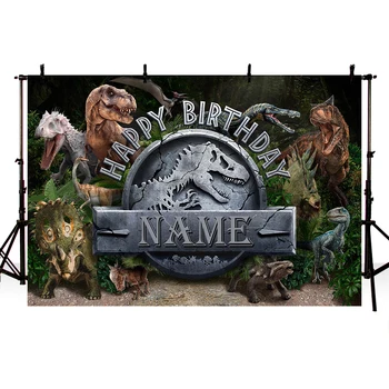

Photography Backdrop Jurassic Park World Dinosaur Theme Party Custom Photo Studio Background Birthday Decorations Prop