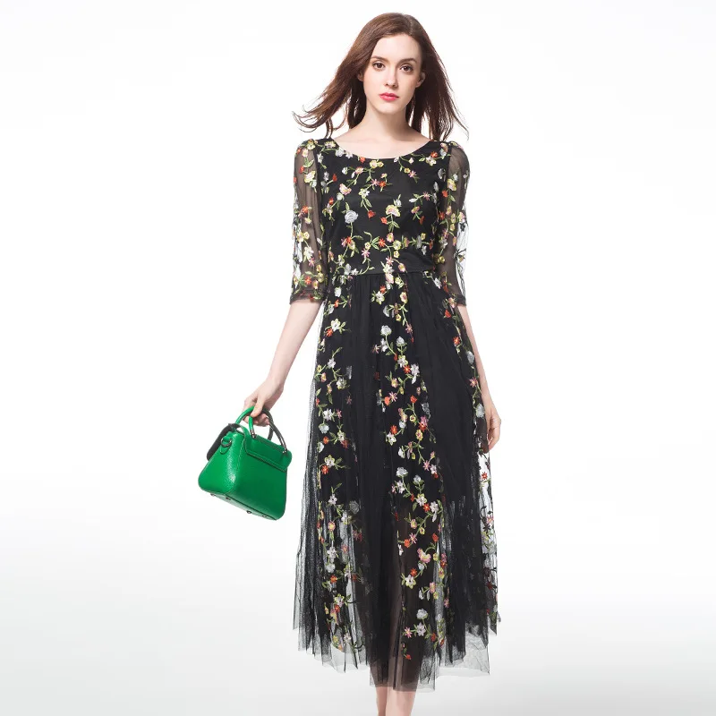 Wholesale TAOYIZHUAI Women Dresses Elegant Sundress Summer Dress 2017 Plus Size L-5XL Fit 100 Kg Half Sleeve Print Lace Dress vestidos Buy Cheap TAOYIZHUAI Women Dresses Elegant Sundress Summer Dress 2017 Plus Size L-5XL Fit 100 Kg Half Sleeve Print Lace Dress vestidos