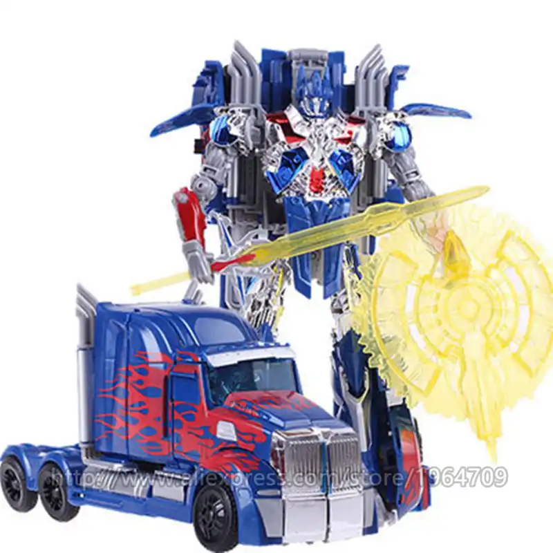 Kids Toy Transformed Sounding Dinosaur Robot Car Anime Figurine Christmas Gift