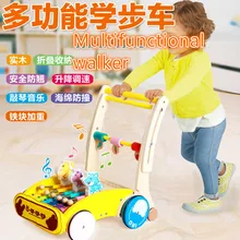 Деревянные многофункциональные детские ходунки для малышей прогулочная деревянная каталка детская игрушка автомобиль