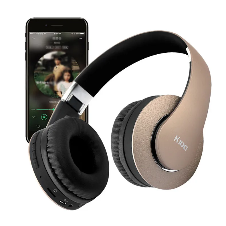 

KD23 Bluetooth Headphone FM TF Card Hifi stereo Earphone Noise Isolation PUBG 3.5mm Jack Headset with Mic for PC phone