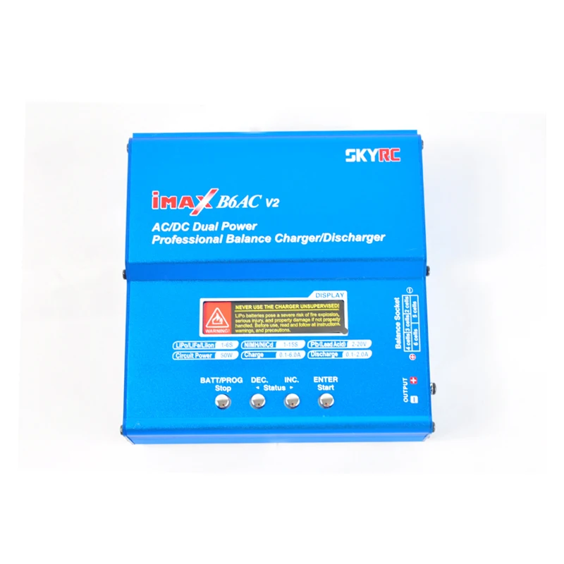 

Skyrc iMAX B6AC Balance Charger EU US Plug For Lipo NiMH Battery Discharger B6 AC DC V2 RC Parts Charging T XT60 with Wire Cable