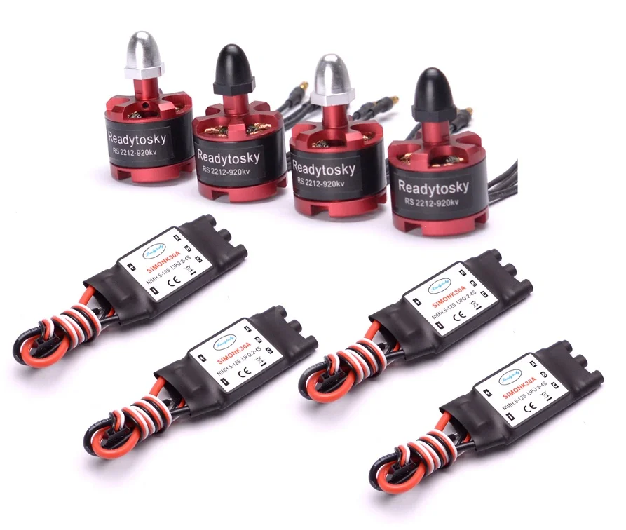 2212 920KV CW CCW бесщеточный двигатель поддержка 30A simonk ESC для F450 F550 X525 Квадрокоптер Мультикоптер 4 шт - Цвет: 4x 30A ESC 4x motor