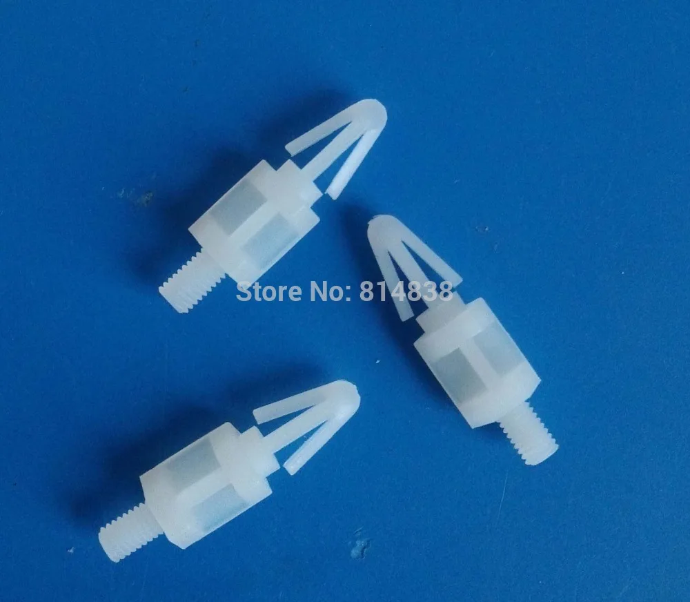 M3 Length 8 mm Nylon Stand off Spacer Plastic Parts Screws Reverse