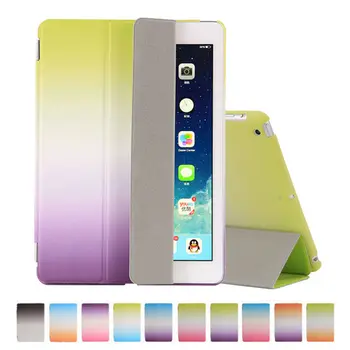 

Rainbow Gradient PU Leather Ultra Slim Magnetic Smart Cover For iPad Mini 2 Auto Sleep Tablet Case For iPad Mini 1 Mini2 Shell