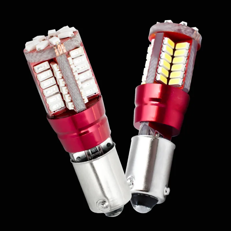 Super Bright H21W BAY9S 57 LED auto brake light car Backup Reverse