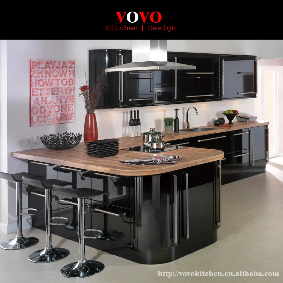 High Gloss Black Unique Kitchen Islands With Dining Bar Design Kitchen Island Island Kitchengloss Kitchen Aliexpress