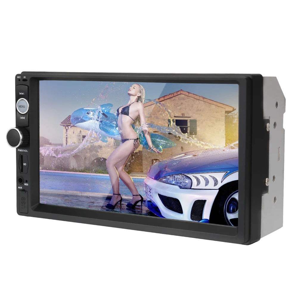

2 Din Car Radio Bluetooth MP5 Player 7''HD Touch Screen Bluetooth Phone Radio Stereo FM/MP3/MP4/Audio/Video/USB Auto Electronics