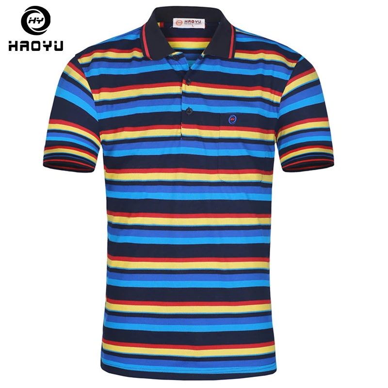 

Striped Polo Shirt Fashion Men 2016 Summer Short Sleeve Polo's Turn-down Collar Polos Hombre Men's Casual Brand Polo Hot Sale