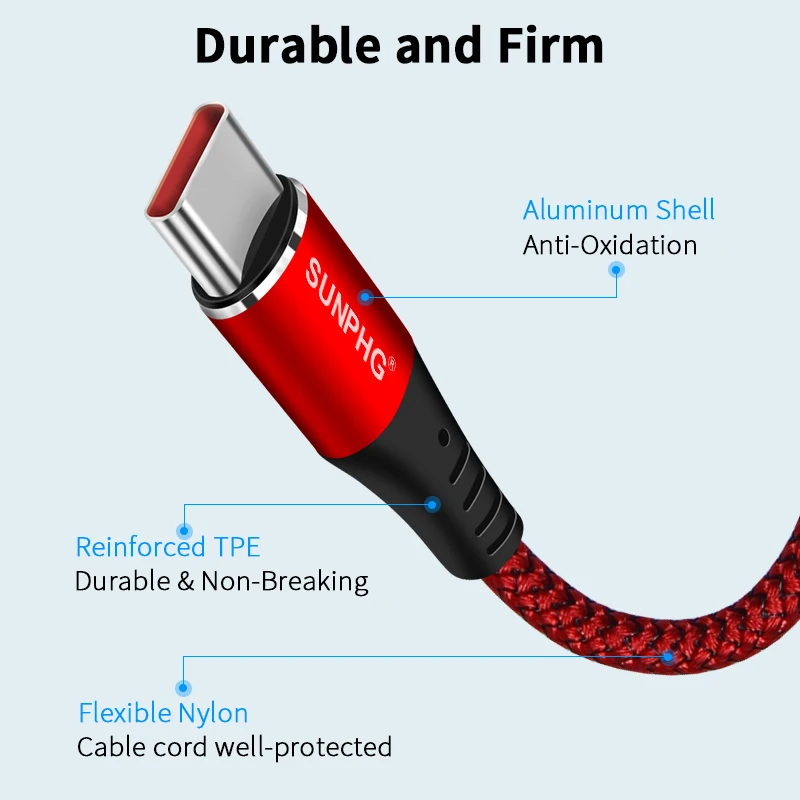 SUNPHG USB C Type C Cable 5A Fast Charger Wire Date Sync For Huawei Mate 20 Pro P20 Lite Pro Xiaomi Redmi Note 7 Samsung S9 SUNPHG USB C Type C Cable 5A Fast Charger Wire Date Sync For Huawei Mate 20 Pro P20 Lite Pro Xiaomi Redmi Note 7 Samsung S9