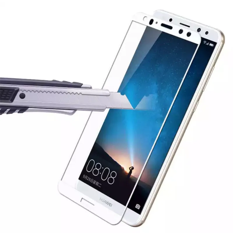 2 шт. Защитное стекло для Huawei Mate 10 Lite закаленное защита экрана полное покрытие