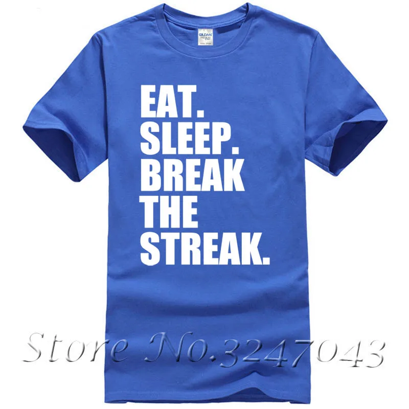 أكل. النوم. كسر الإنتصارات. المصارعة رجل t-shirt بارد الصيف تيز