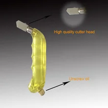 Ручной пластиковый резак для стекла с ручкой Противоскользящий ролик стеклорез магазин UYT
