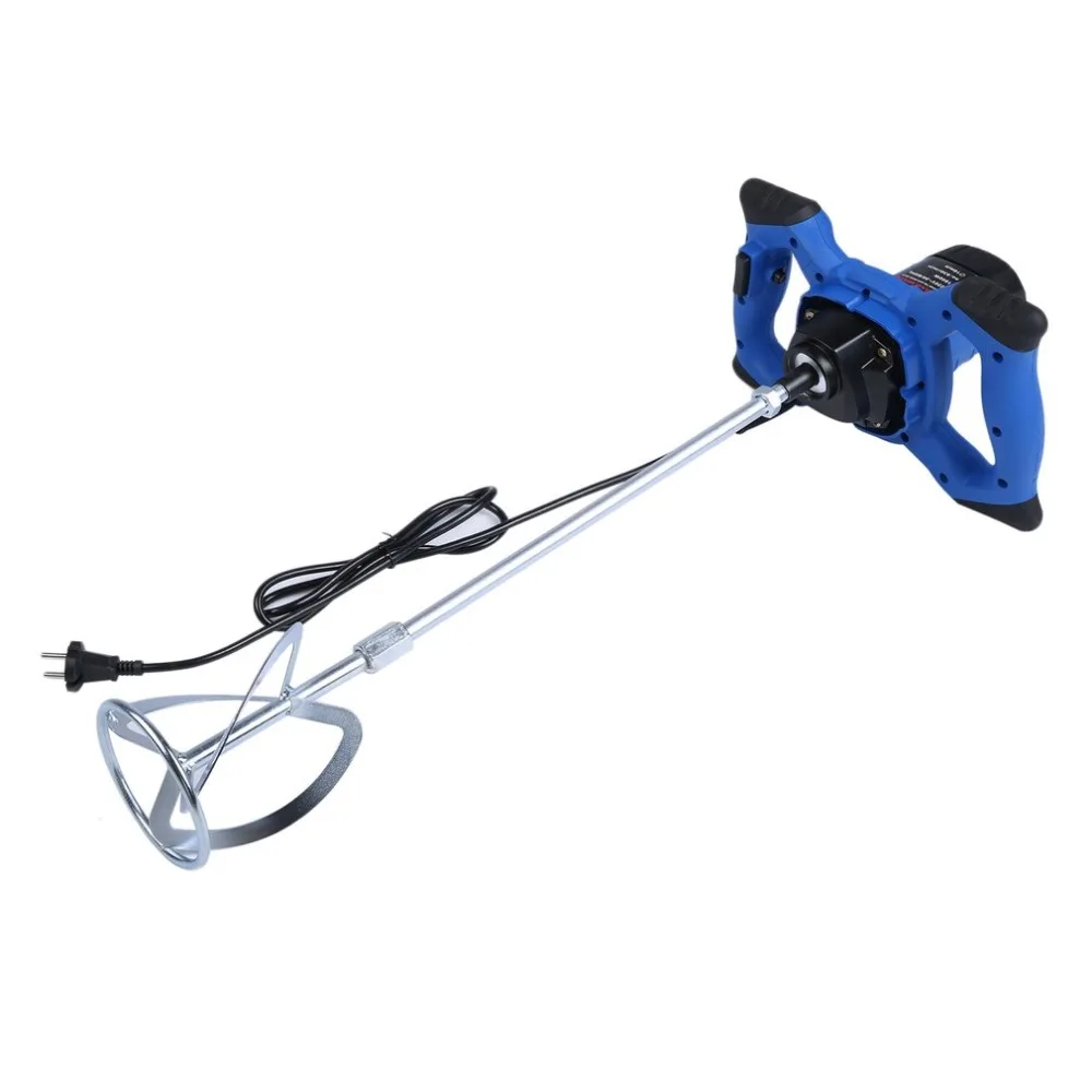 

Industrial Mixer Electrical Motor Stirrer 1800W EU Plug-X2 Rod Head Grade Cement Mixer Speed Regulating Machine EU Plug