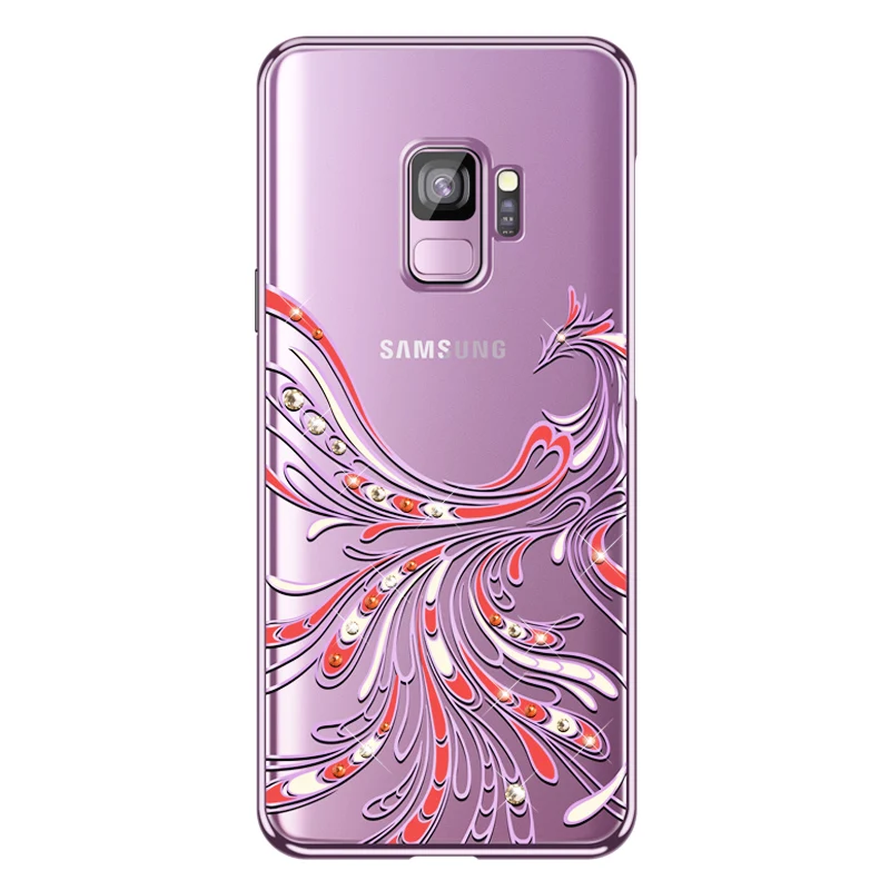 KINGXBAR Капа для samsung Galaxy S9 плюс Роскошные прозрачные кристаллы от Swarovski чехол