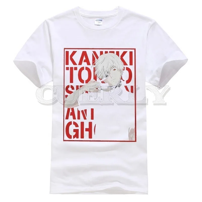 

2019 harajuku round neck Tokyo Ghoul Men hip hop oggai Ken Ken / Sasaki men shirts men tshirts fashions men shirts