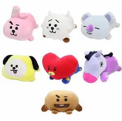 BTS BT21 плюшевые игрушки куклы Bangtan мальчики лежать ничком позе бросить подушки мальчиков идеально подходит для диван домашний декор игрушка