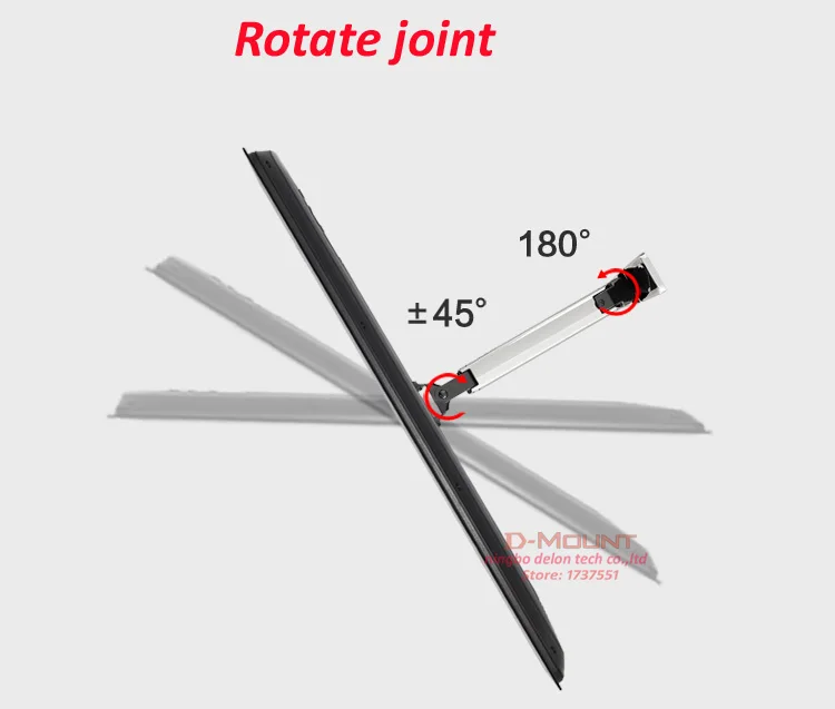 NB двойной длинные arm50-60 "14-23 кг воздуха давление газа весна F400 полный motion монитор Настенный кронштейн ЖК-Телевизор с плазменным экраном