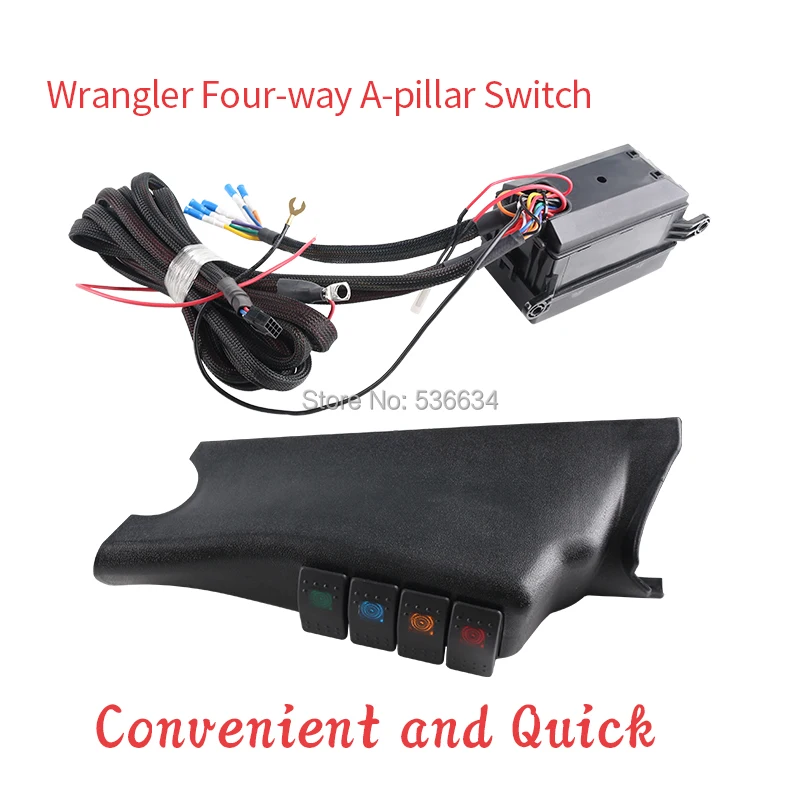 1 комплект A-столб ABS пластиковая панель переключения комплект Клавишные переключатели для Jeep Wrangler JK 2011