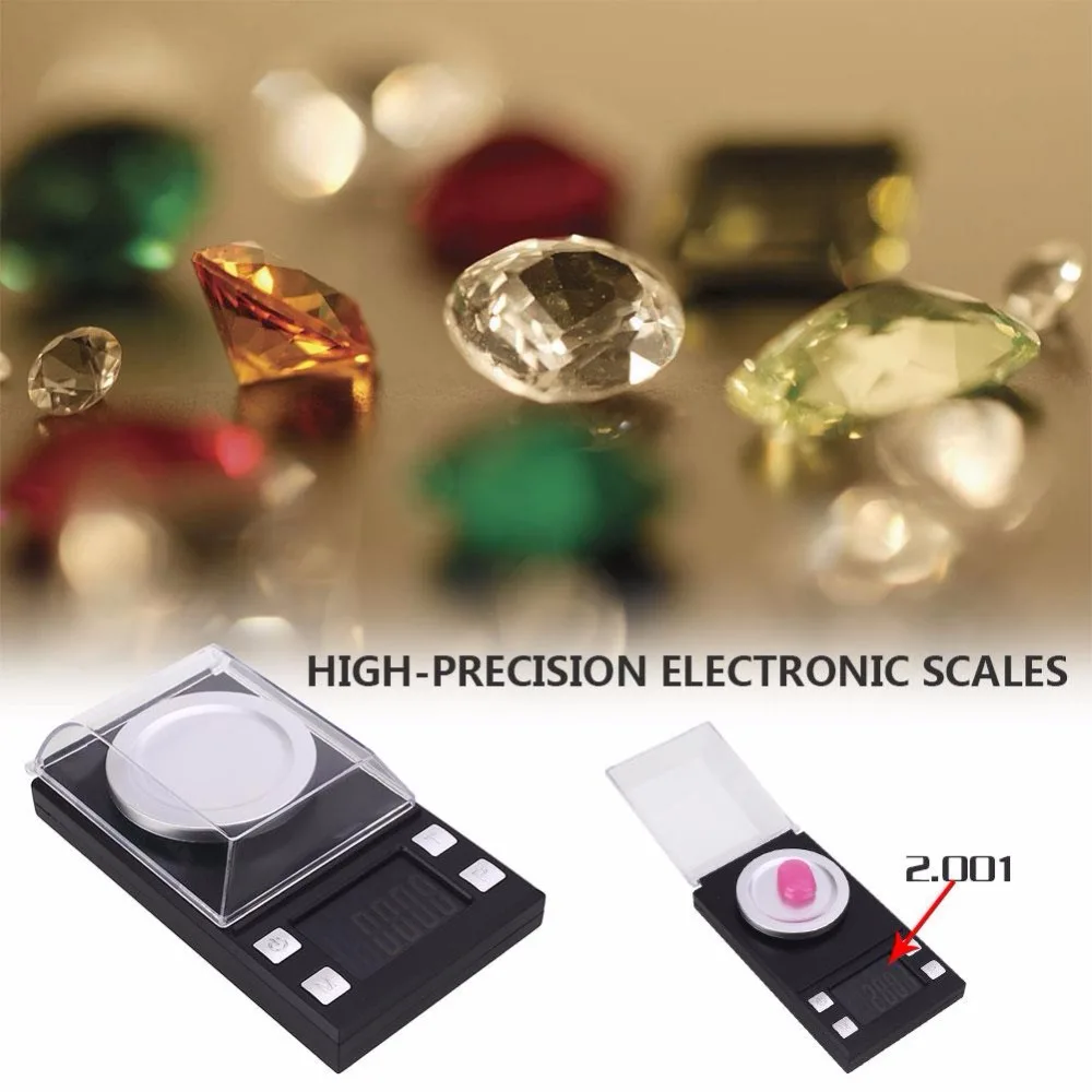 

Milligram Scale Balance Powder Scale Professional Convenient 4 Pattern LCD Tools Home