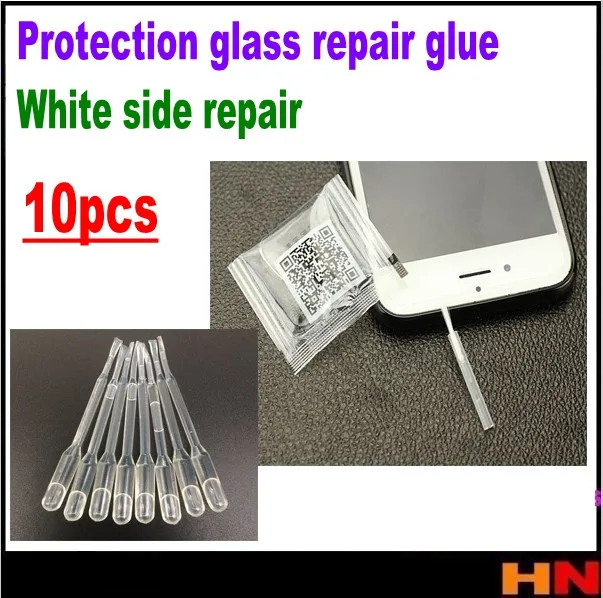 10 шт., Защитное стекло для экрана телефона, клей для ремонта, белая сторона, для iPhone, для xiaomi, для redmi note, белая граница