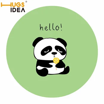 

HUGSIDEA 3d Cartoon Panda Pattern Round Tapete For Living Room Bedroom Home Decor Carpet Rug Children Kids Play Mat 60X60CM