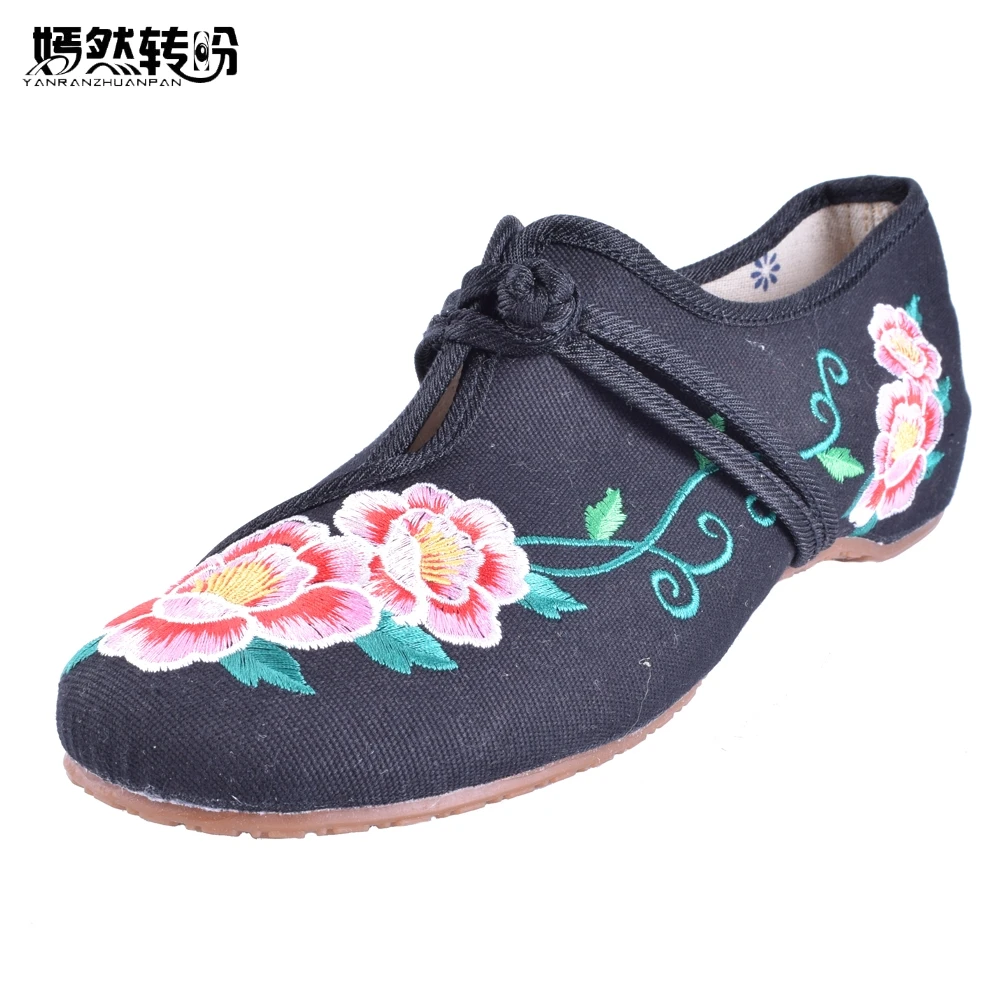 Chaussure Femme Vintage Floral Embroidery Shoes Woman Chinese Style Loafers Zapatos Mujer Sapato Feminino Soft Sole Women Flats women shoes woman zapatos mujer chaussure femme sapato feminino sapatos canvas espadrilles casual girls 2016 fashion shoes