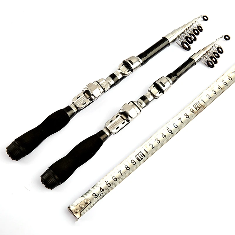 

Telescopic Fishing Rod Super Short Pocket Anti-slip Retractable Folding Portable Poles for Saltwater, Comfortable EVA Handle