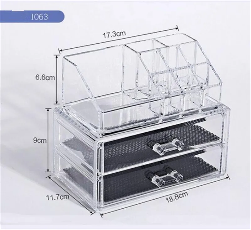 Органайзер для макияжа 1 шт. коробка для хранения дисплей коробка акриловый чехол-подставка косметический Органайзер для хранения косметики ящики для хранения украшений для девочек