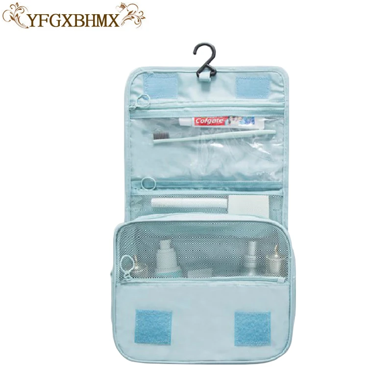 YFGXBHMX Waterproof polyester travel cosmetic bag cosmetic bag hanging