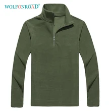WOLFONROAD зимние уличные спортивные футболки с длинным рукавом флисовые тепловые походные рубашки парные беговые футболки теплые горное пальто