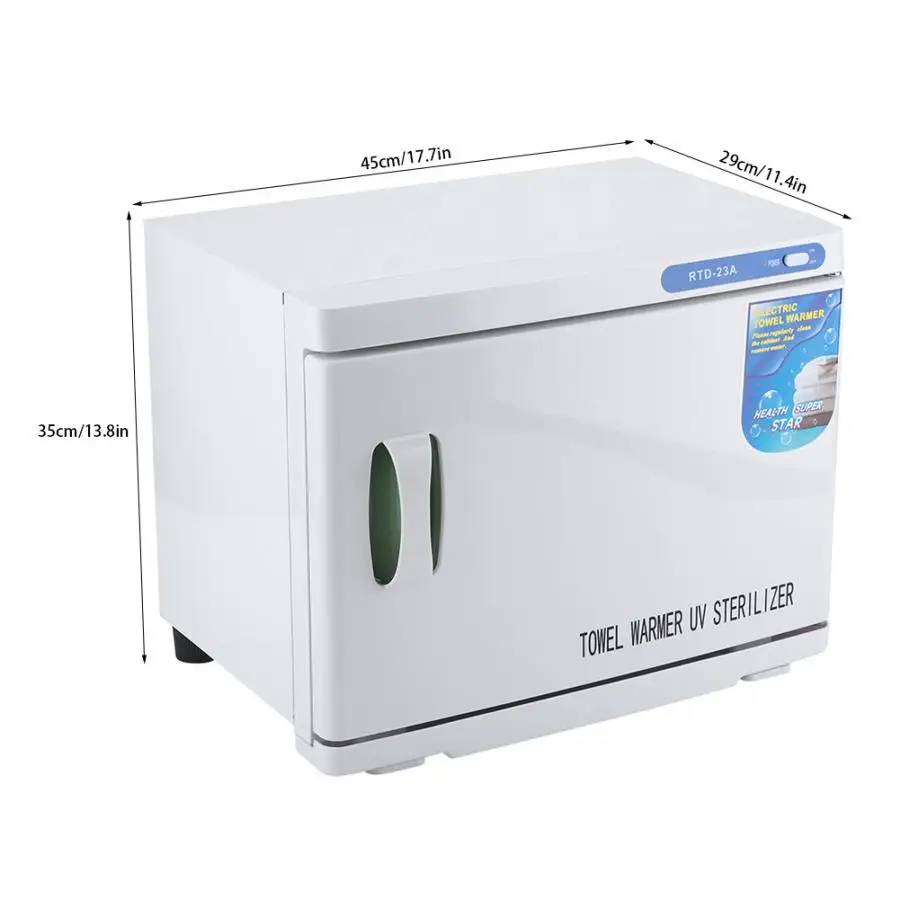 23L UV Heating Multifunctional Towel Warming Disinfection Cabinet Nail Tools Sterilizer Sterilization Machine Massage Relaxation