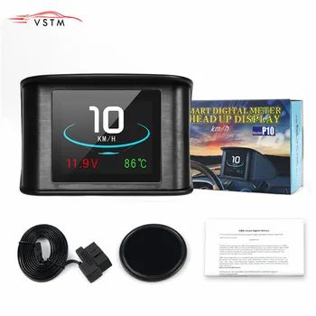 

Hud GPS OBD Computer Car Speed Projector Digital Speedometer Display Fuel Consumption Temperature Gauge Diagnostic Tool