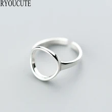 Богемное 925 пробы Серебряное кольцо для женщин, подарки, регулируемый размер, большие открытые кольца, модные свадебные ювелирные изделия