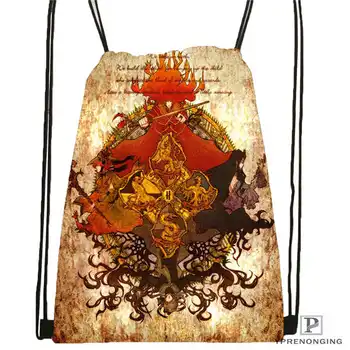 

Custom hufflepuff Drawstring Backpack Bag Cute Daypack Kids Satchel (Black Back) 31x40cm#180611-03-127