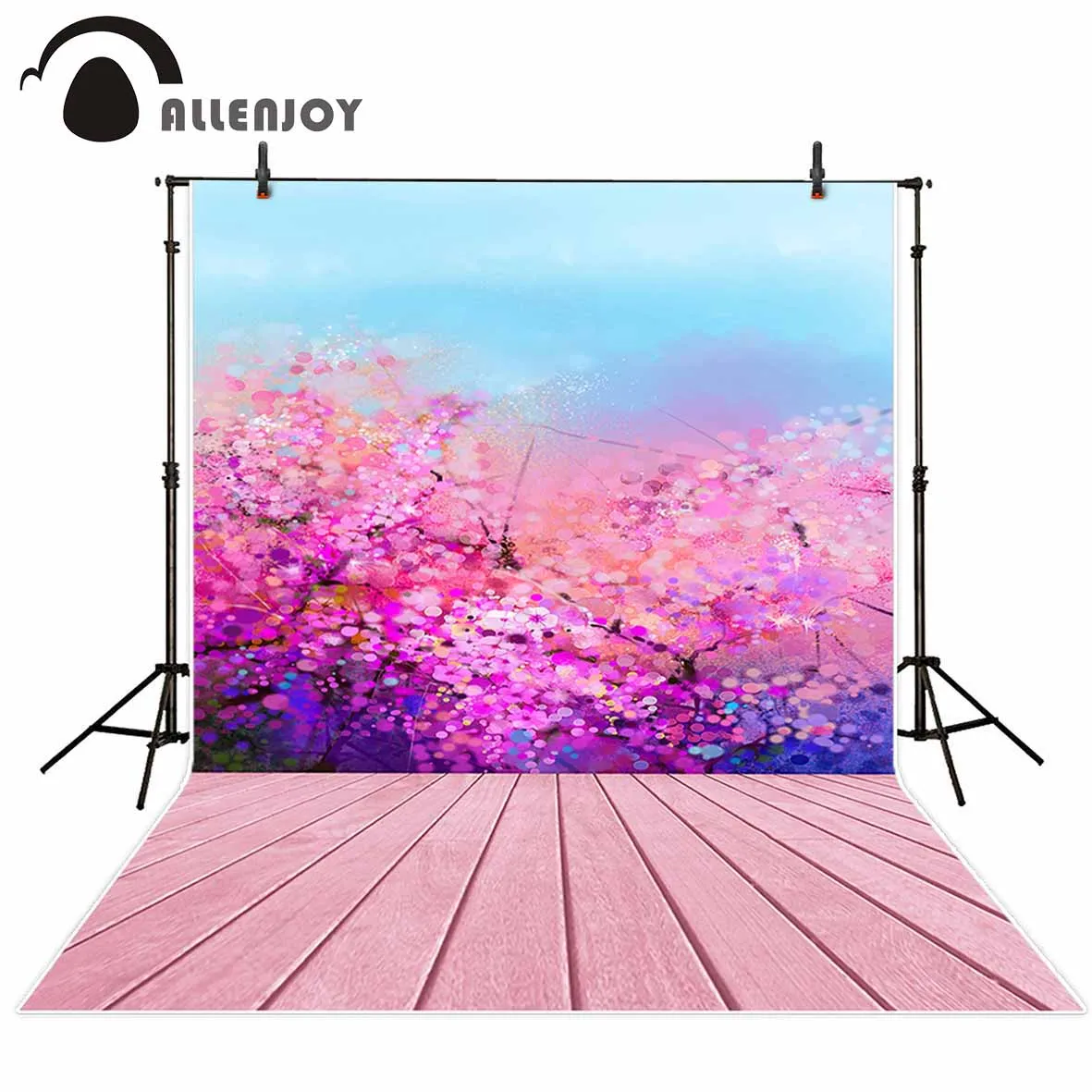 Allenjoy фотографический фон цветы фиолетовый розовый романтический милый дети