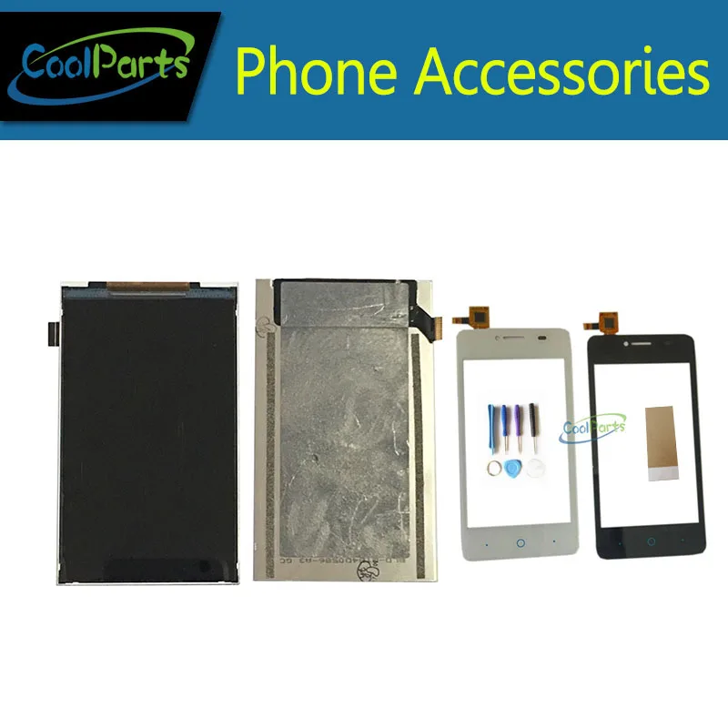 

1PC / Lot High Quality For ZTE Blade AF3 T221 A5 LCD Screen Display +Touch Screen Digitizer Black White Color With Tool &Tape