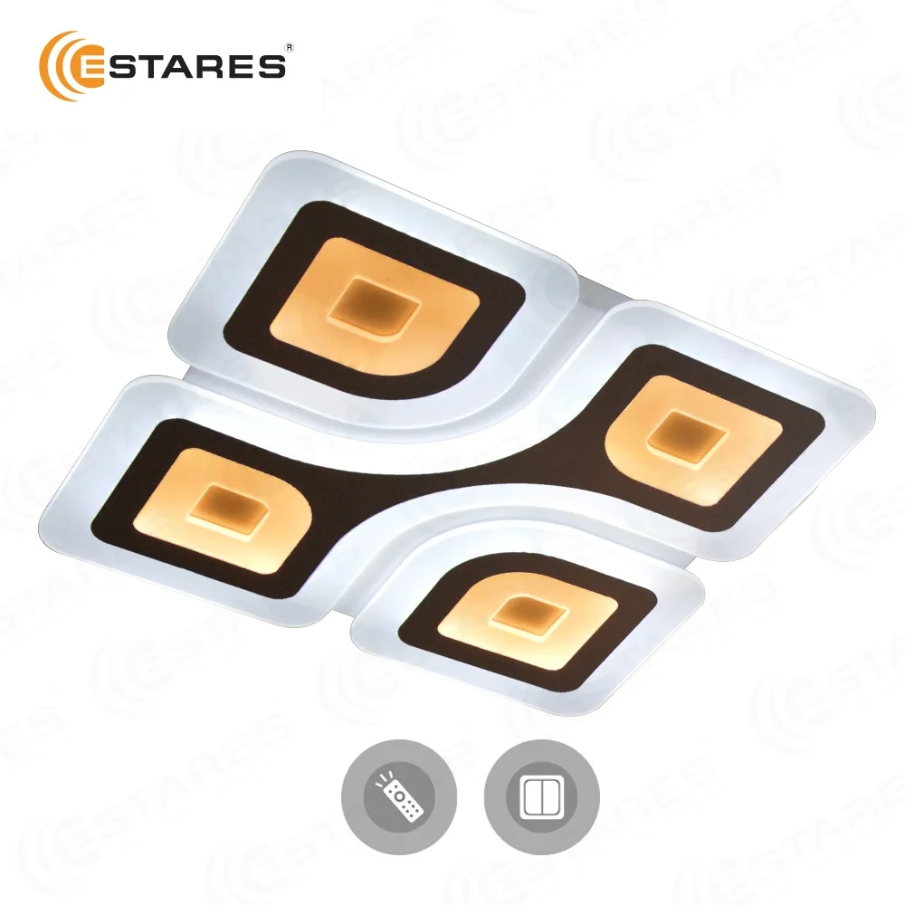 ESTARES Управляемый светодиодный светильник Geometria Quadrate 85w q 500 white 220 ip44|Потолочные