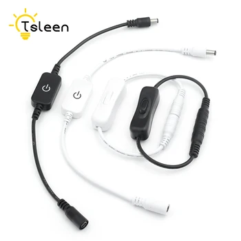 

Inline Switch On Off with Female Male Power Cable 5.5x2.1mm DC Connector Switch DC 12V 24V for CCTV Camera LED Strip Light