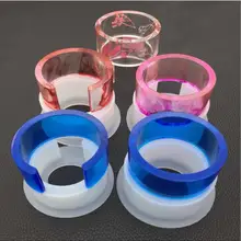 Прозрачный силиконовый браслет овальной формы для эпоксидной смолы настоящий цветок DIY Форма открытого дизайна форма для браслета полимерные формы