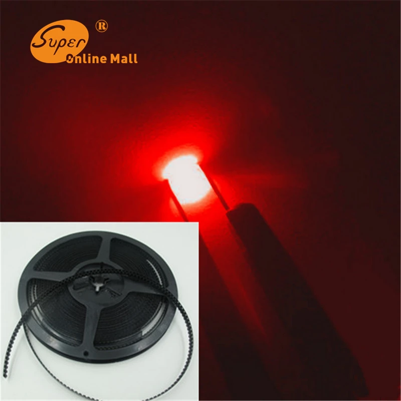 1000 ШТ. SMT 0603 Красный SMD LED DIY ЧИП витые бусины светодиод | Электронные компоненты и
