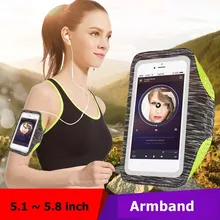 Спортивные повязки Водонепроницаемый чехол универсальный чехол для iPhone 7 Plus samsung Galaxy S7 край Xiaomi Redmi Note 3 4 5,1~ 5,8 дюймов