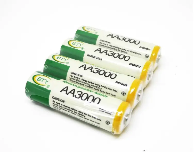 BTY-4-3000 4 шт BTY Ni-MH AA 3000mah 1,2 V аккумулятор