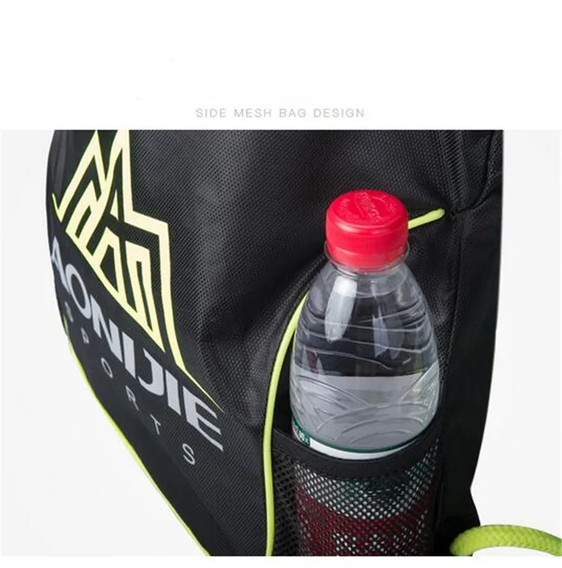 AONIJIE Waterproof Drawstring Backpacks Sports Pattern Travel Softback Man Women Running Bag Shoulder Pack Drawstring Bag