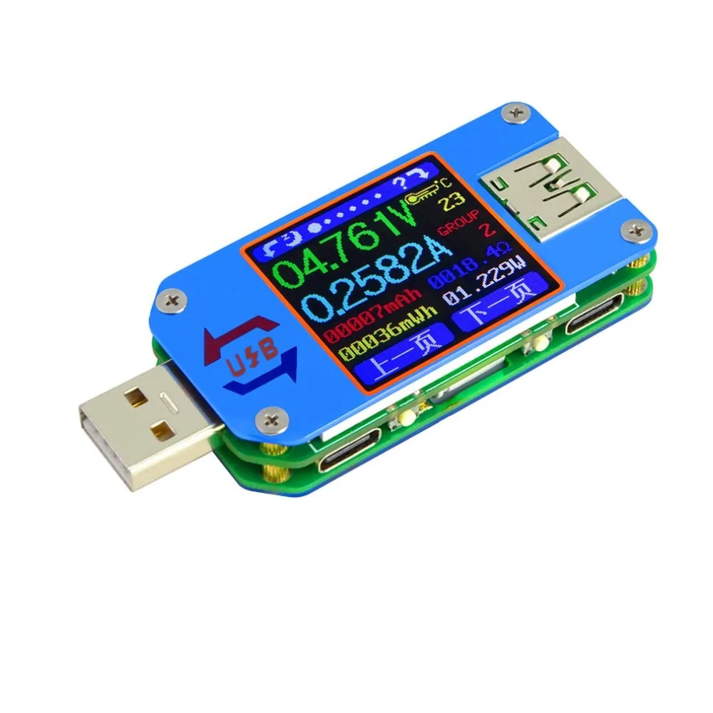 UM25 UM25C Для APP USB 2 0 тип c ЖК дисплей Вольтметр Амперметр Напряжение измеритель тока