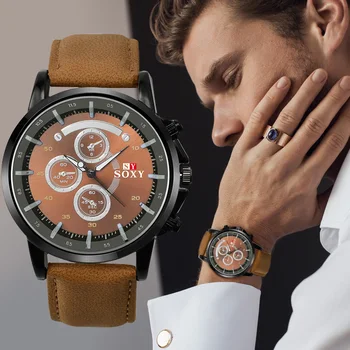 

relogio masculino 2019 NEW Men Fashion Watch Male Leather Military Sports Watches Casual Men's Wristwatch Clock erkek kol saati