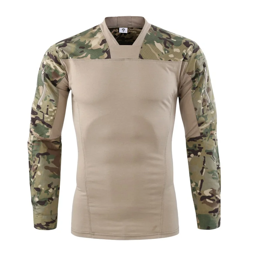 Men's Military T-Shirts Full Sleeve Slim Fit Spring Casual Camouflage Shirts Male Autumn Army Tactical Fashion Men Brand LA742 Men's Military T-Shirts Full Sleeve Slim Fit Spring Casual Camouflage Shirts Male Autumn Army Tactical Fashion Men Brand LA742