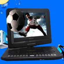 DVD, VCD Players 13.8 Inch Portable DVD Player HD TV With Analog USB Card Reader Radio Games Swivel High-Definition Screen 10.2