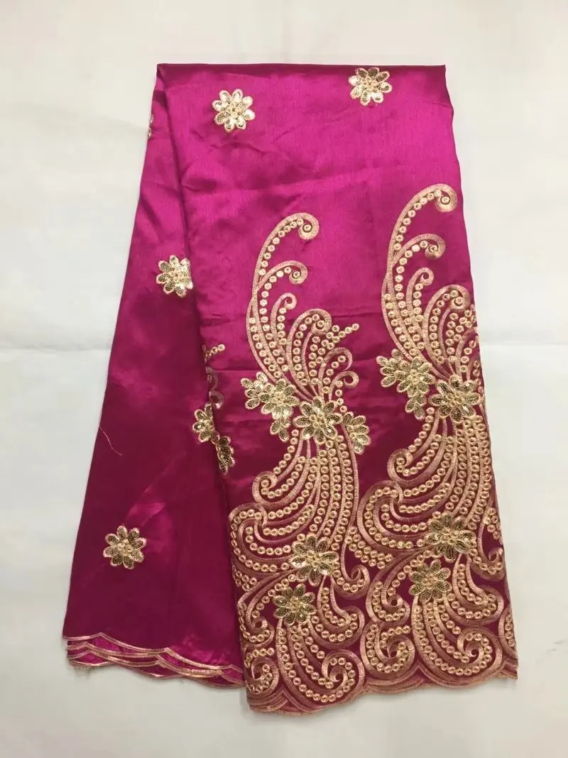 Latest Embroider Nigerian Lace High Quality New Silk African