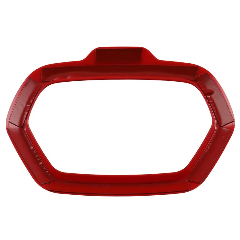4pcs ABS Interior Car Door Sound Speaker Audio Ring Cover Frame Trim for Jeep Renegade 2015-2017 Red